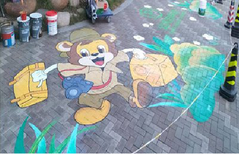 浦城县夏季画地面彩绘会遇到的问题