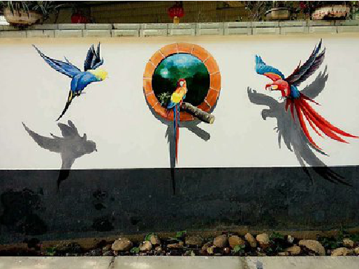 浦城县视觉错位-3D墙绘设计