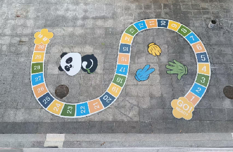 浦城县地面游戏彩绘