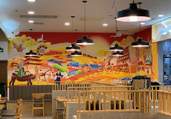 浦城县商业空间彩绘介绍。