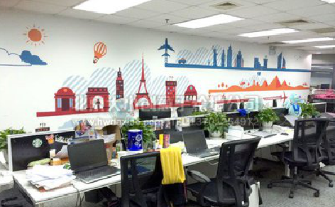 浦城县教你设计办公室墙绘的方法。