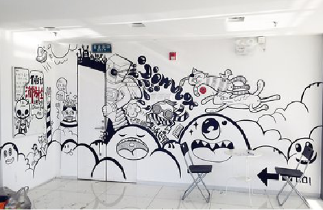 浦城县手绘墙并非传统涂鸦。