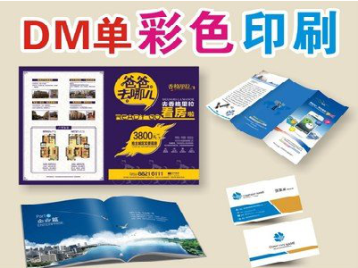 浦城县单页印刷,色彩搭配简单。