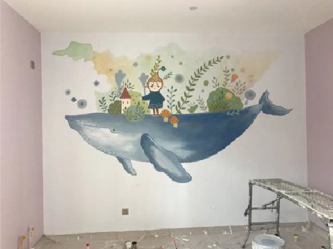 浦城县手绘墙的特点及优势。